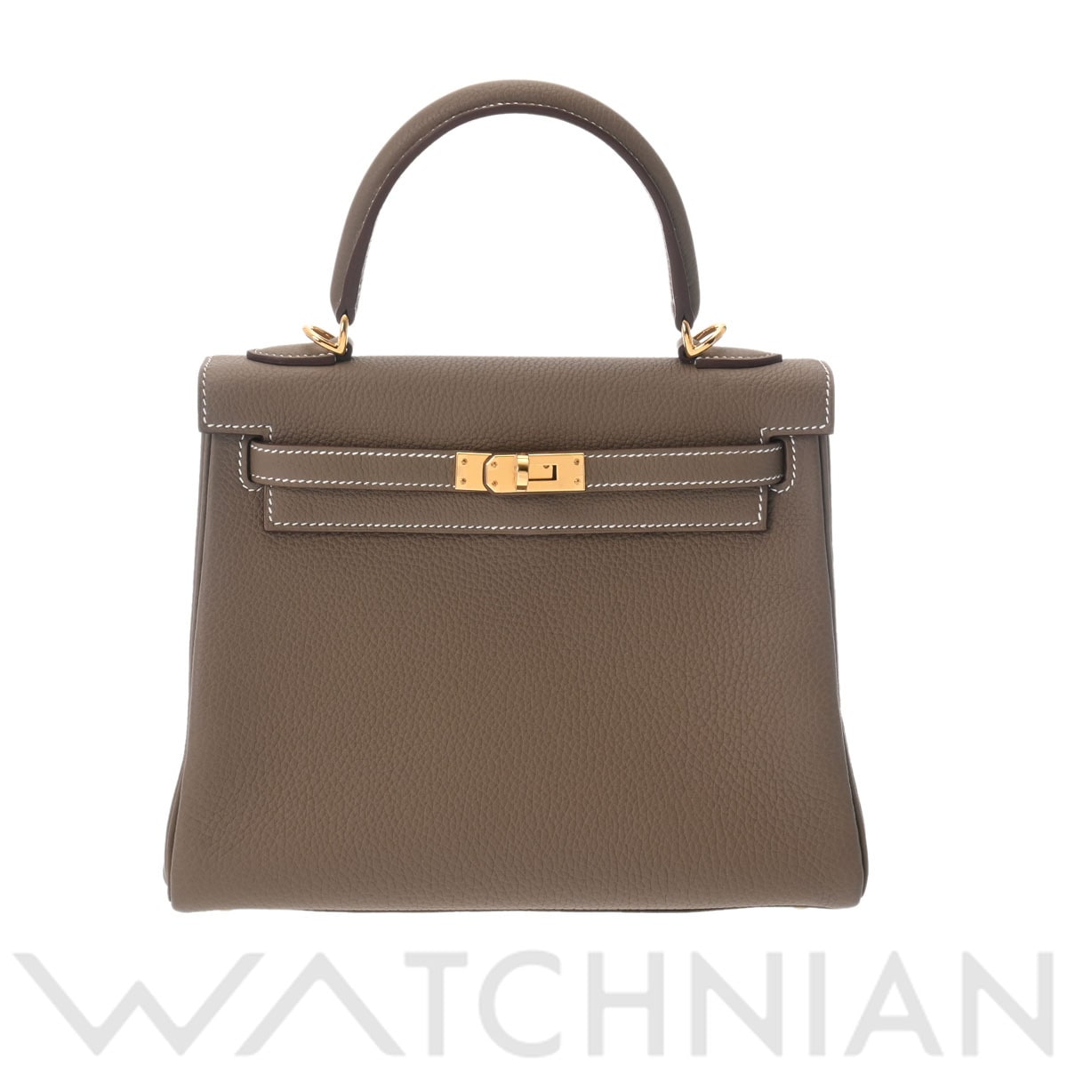 エルメス ケリー 25 内縫い 2WAY エトゥープ/ゴールド金具 トゴ レディース バッグ 【新品】【bag】