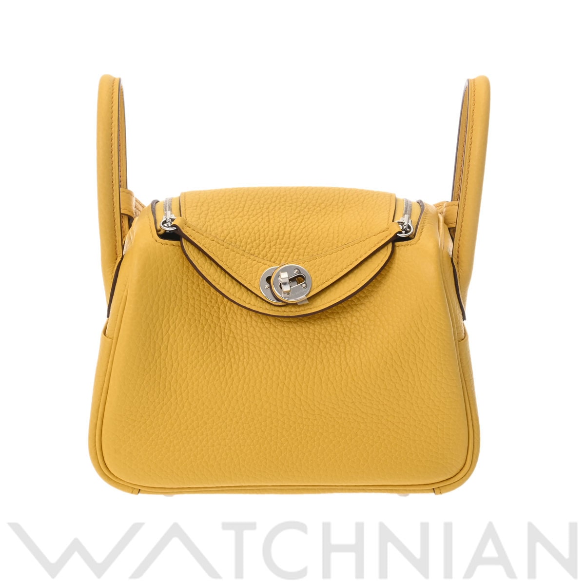 エルメス リンディ ミニ 2WAY ジョーヌアンブル/パラジウム金具 トリヨンクレマンス レディース バッグ 【新品】【bag】