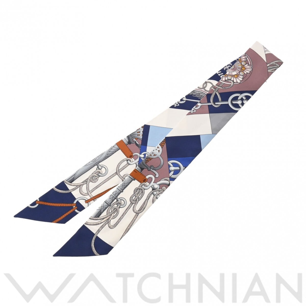 エルメス ツイリー CLIQUETIS マルチカラー 061574S シルク100％ レディース 【新品】【other】