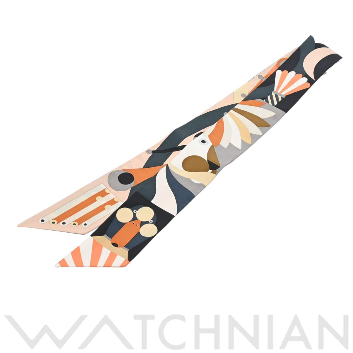 エルメス ツイリー PARADE EN FANFARE マルチカラー 064006S シルク100％ レディース 【新品】【other】