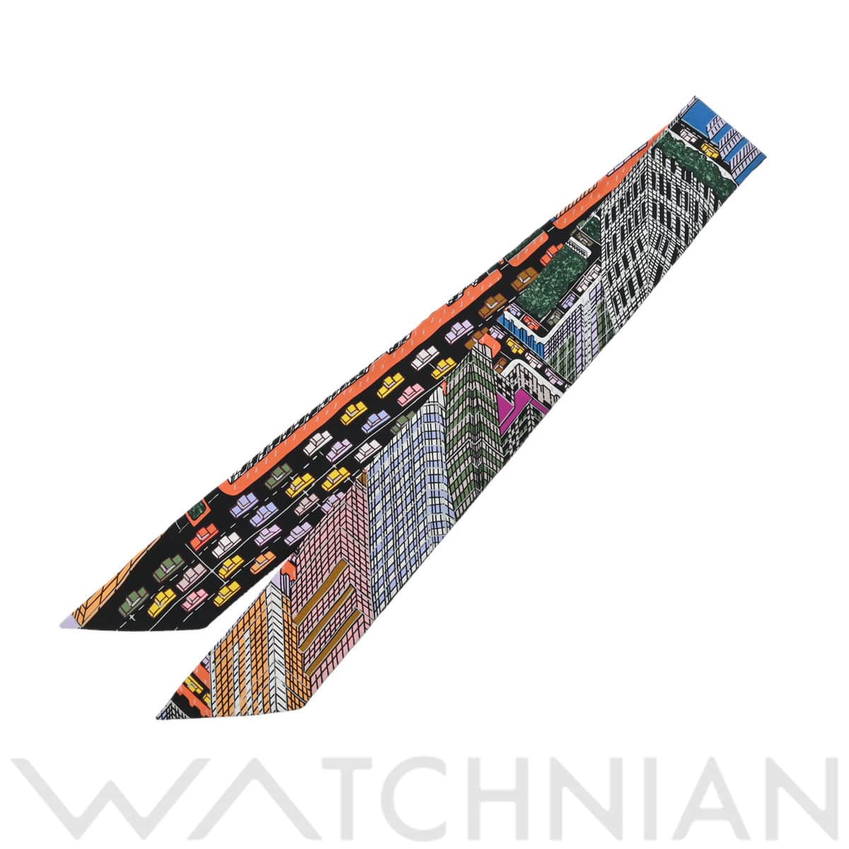 エルメス ツイリー PANTIN CITY マルチカラー シルク100％ レディース 【未使用】【other】