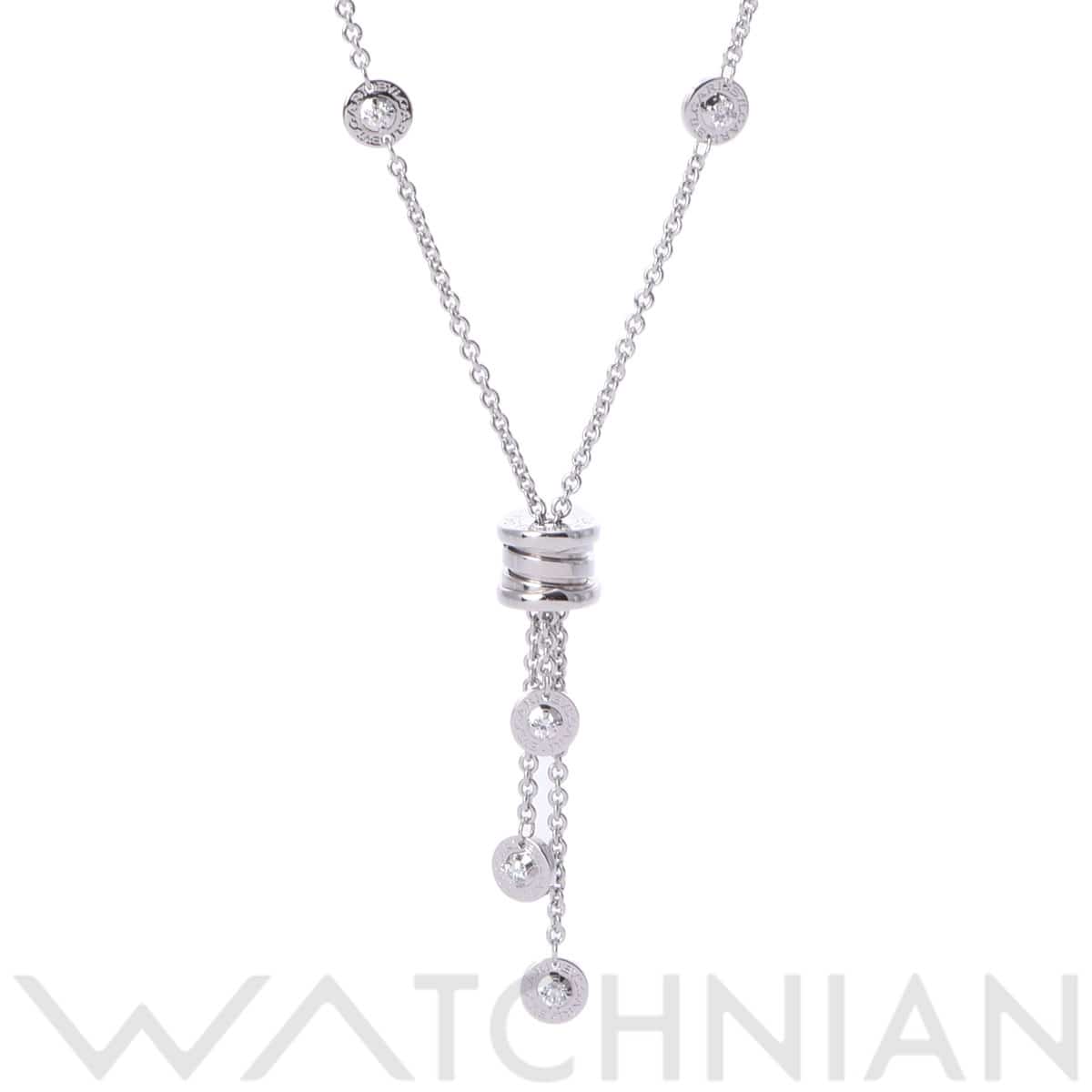 ブルガリ B.ZERO1エレメントネックレス シルバー K18ホワイトゴールド WG レディース ジュエリー 【中古】【jewelry】