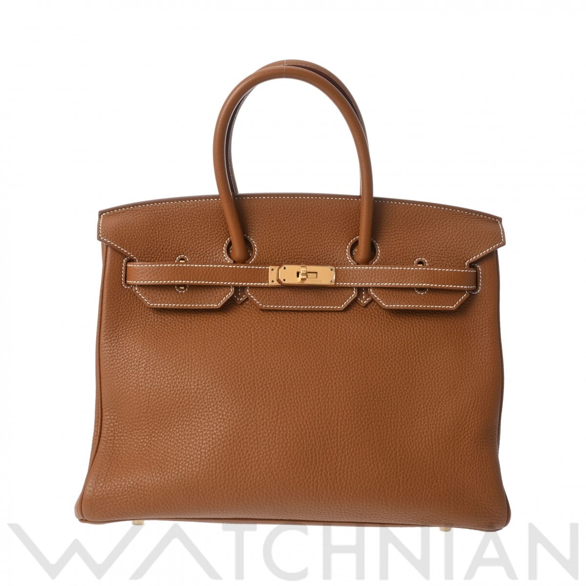 エルメス バーキン 35 ゴールド/ゴールド金具 トゴ ユニセックス バッグ 【中古】【bag】