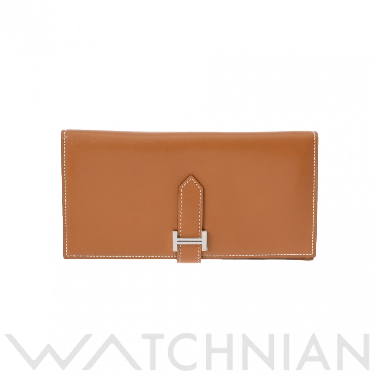 エルメス ベアンスフレ ナチュラルサブレ/パラジウム金具 タデラクト ユニセックス 財布 【中古】【purse】