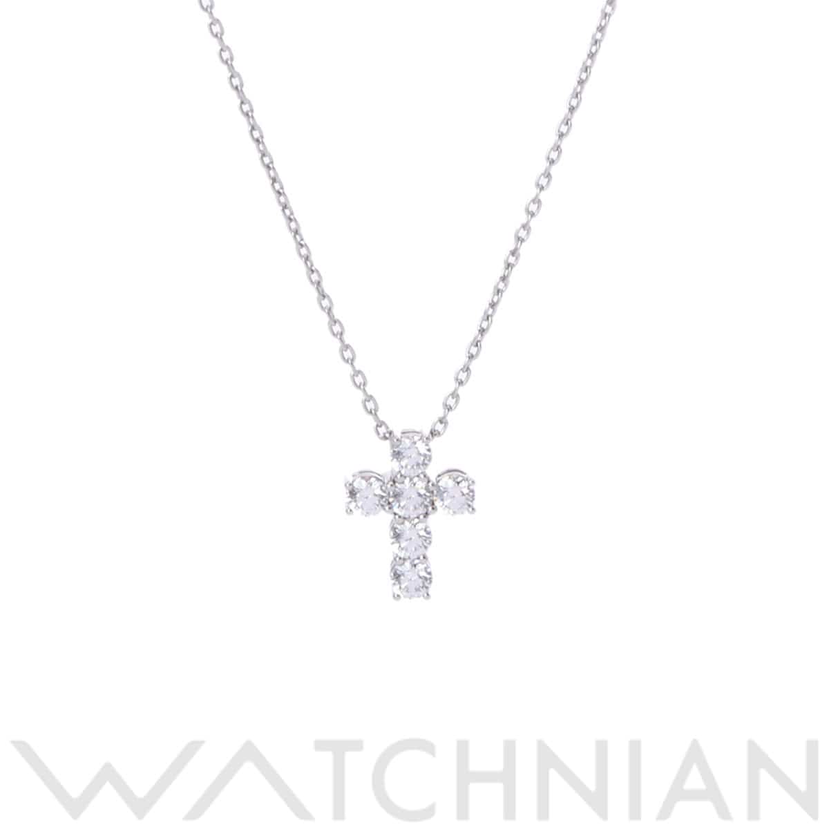 ギメル クロス ネックレス シルバー Pt950プラチナ レディース ジュエリー 【中古】【jewelry】