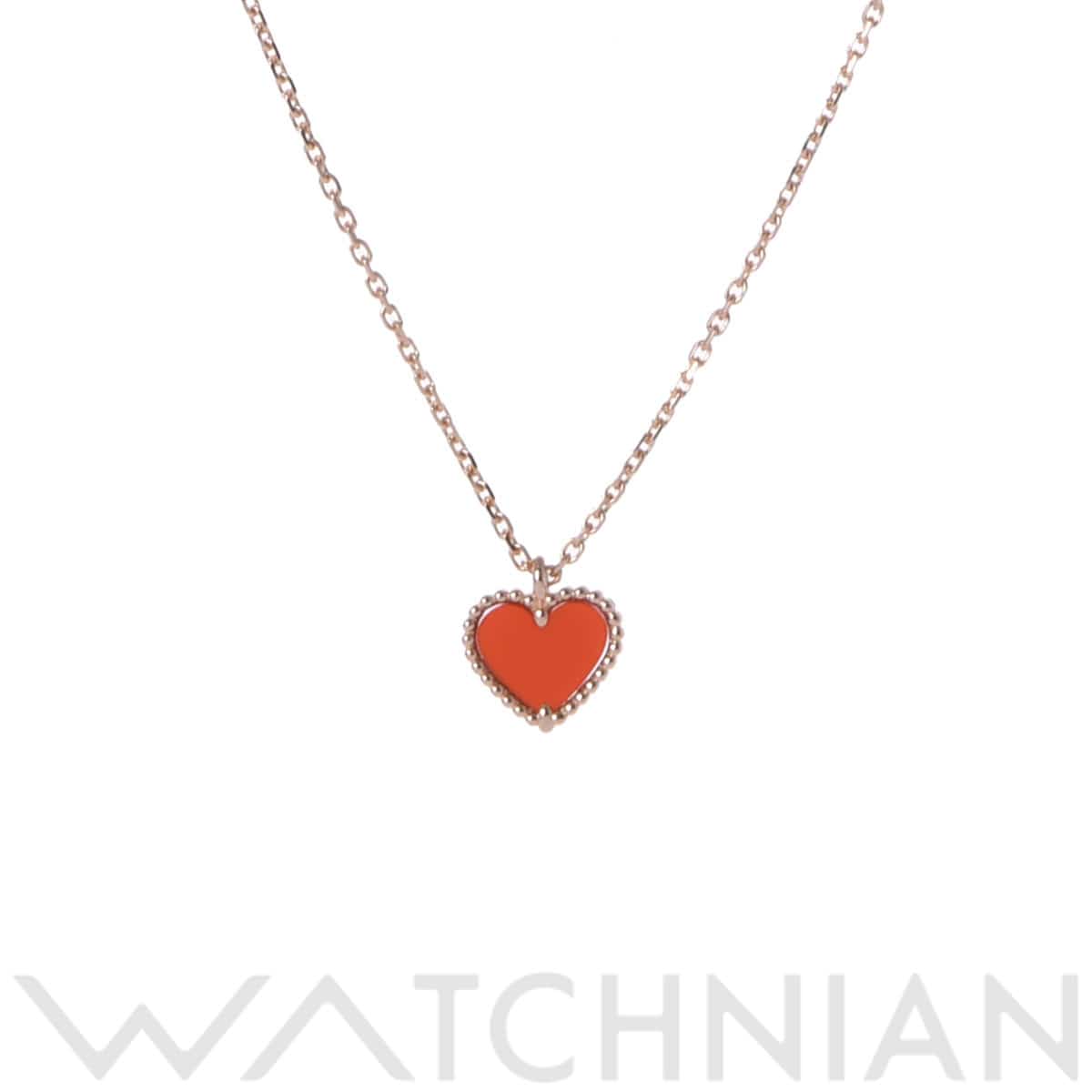 ヴァン クリーフ&アーペル スウィートアルハンブラ ネックレス ゴールド VCARN59N00 K18ピンクゴールド PG レディース ジュエリー 【中古】【jewelry】