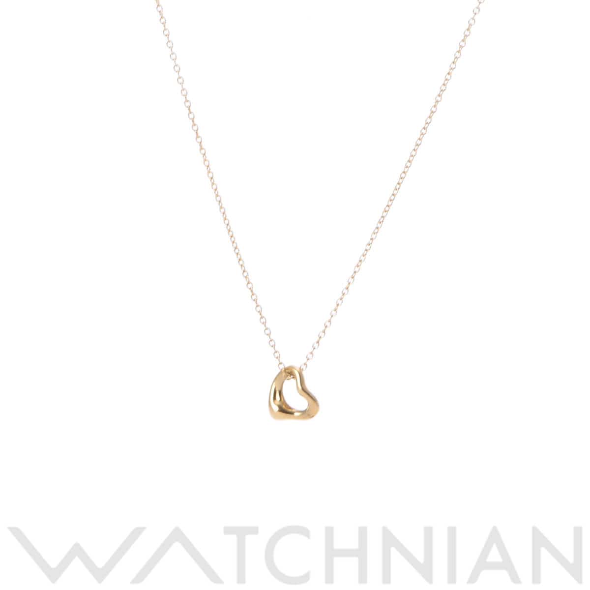 ティファニー オープンハート ネックレス ミニ ゴールド K18イエローゴールド YG レディース ジュエリー 【中古】【jewelry】