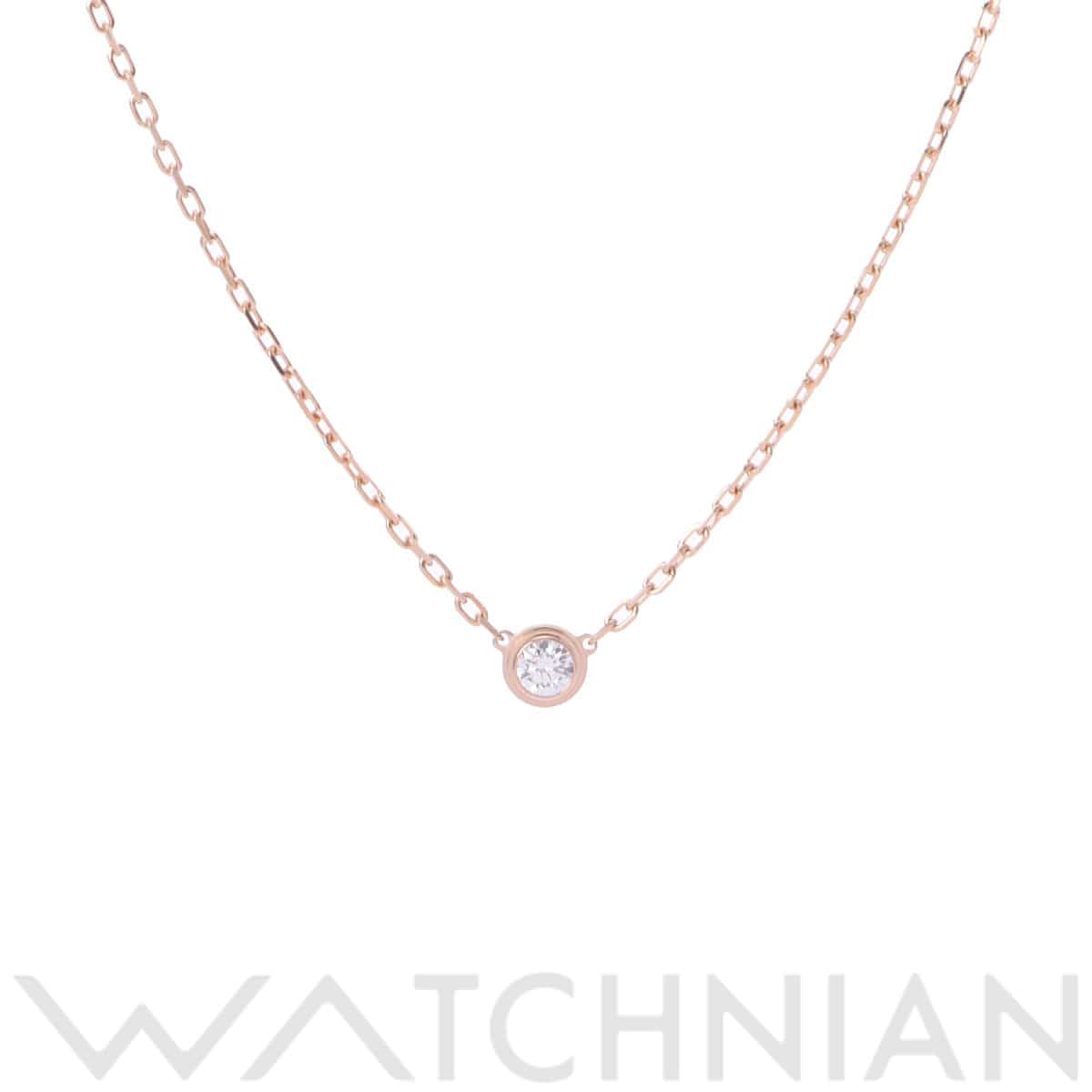 カルティエ ダムール ネックレス SM ゴールド CRB7215700 K18ピンクゴールド PG レディース ジュエリー 【中古】【jewelry】