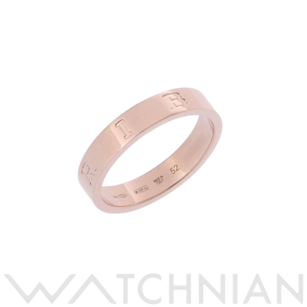 ブルガリ B-ZERO1 エッセンシャルバンド リング #52 ゴールド K18ピンクゴールド PG レディース ジュエリー 【中古】【jewelry】