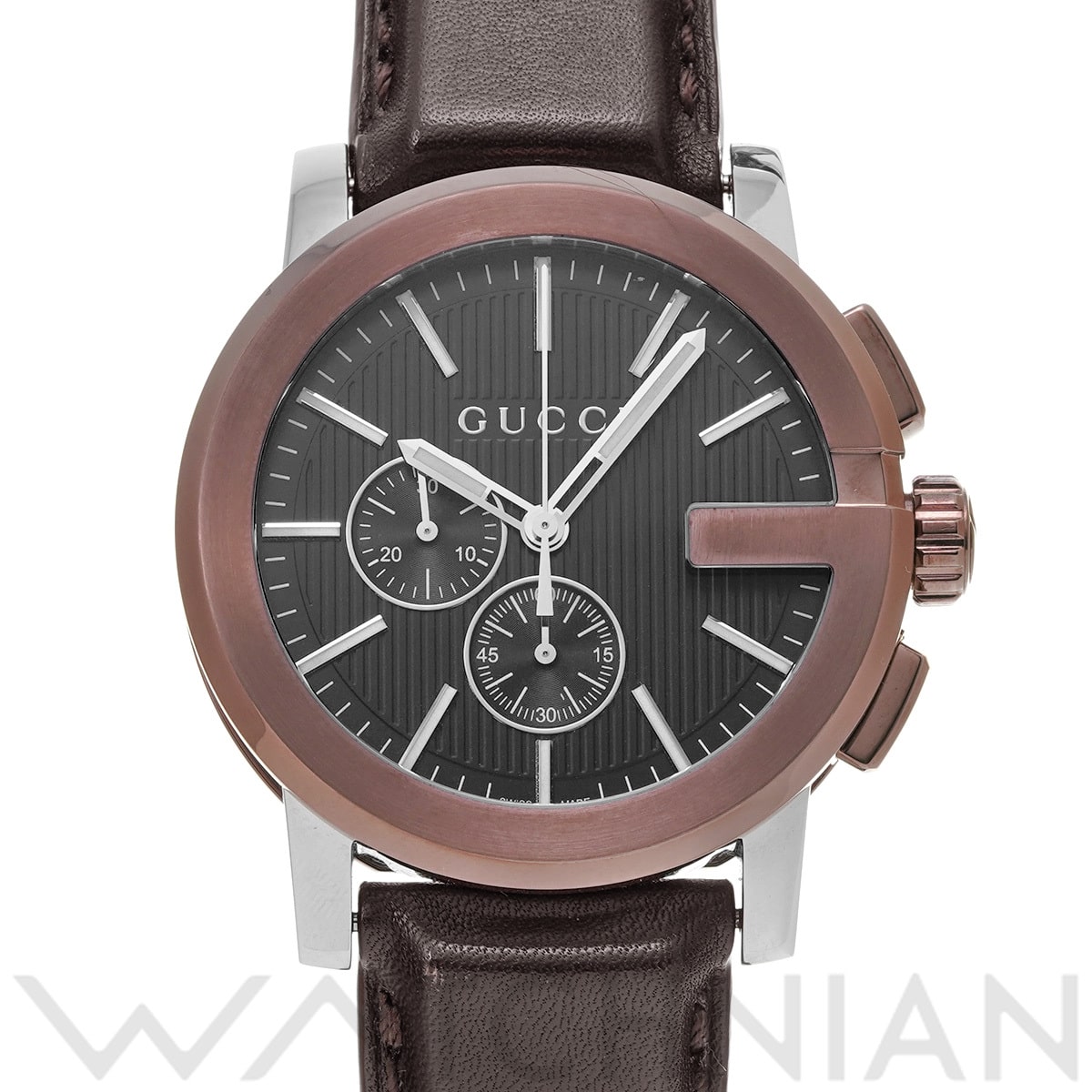 グッチ G-クロノ YA101202 ブラック メンズ 時計 【中古】【wristwatch】