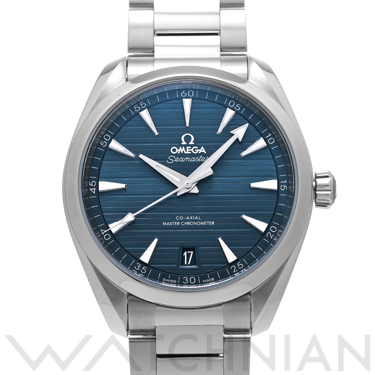 オメガ シーマスター アクアテラ コーアクシャル マスタークロノメーター 220.10.41.21.03.004 ブルー メンズ 時計 【中古】【wristwatch】