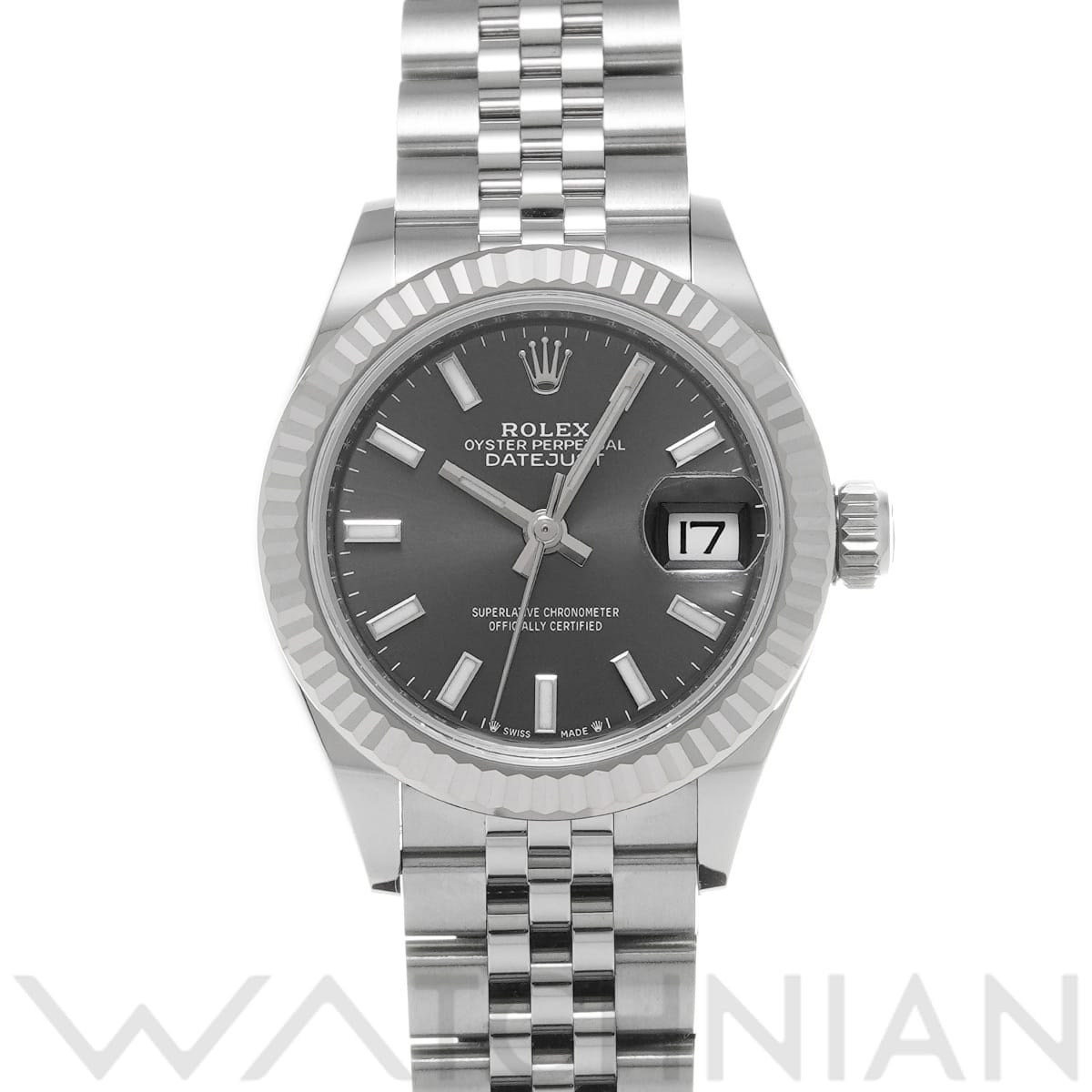 ロレックス レディ デイトジャスト 28 279174 グレー レディース 時計 【中古】【wristwatch】