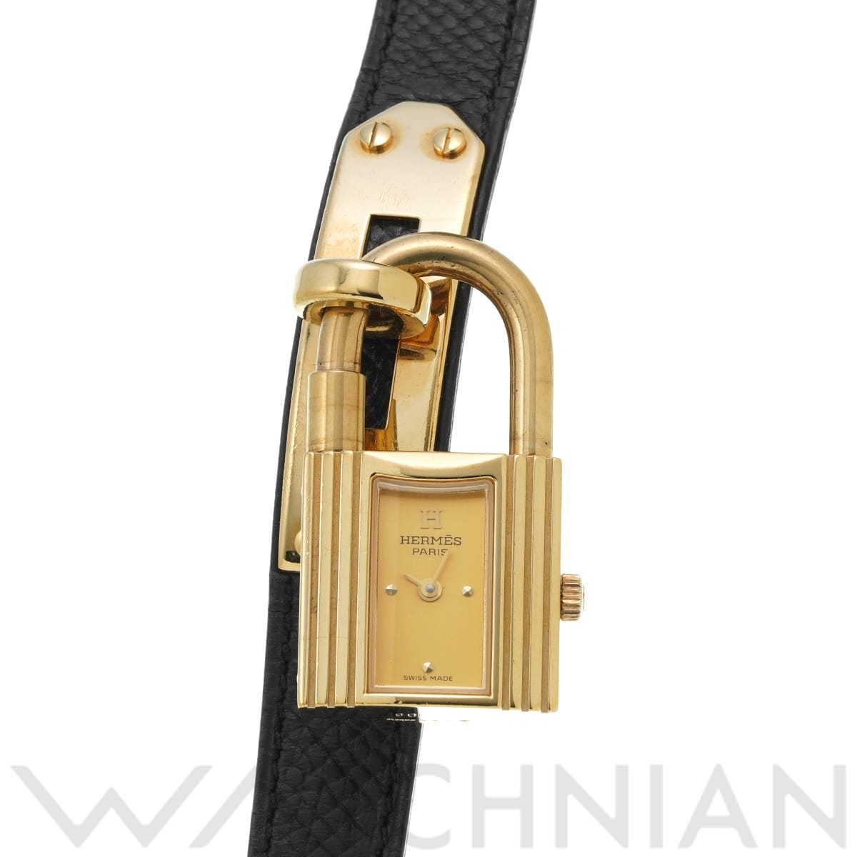 エルメス ケリーウォッチ KE1.201 ゴールド レディース 時計 【中古】【wristwatch】