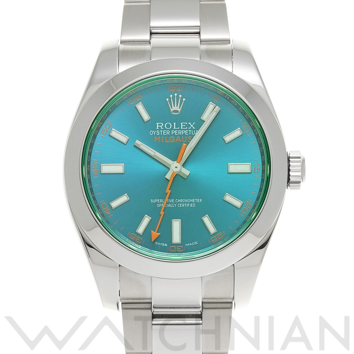 ロレックス ミルガウス 116400GV Zブルー メンズ 時計 【中古】【wristwatch】