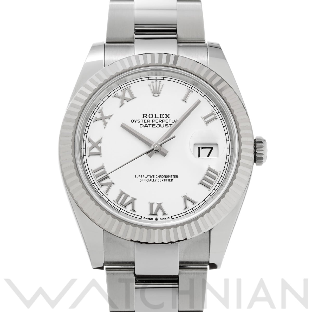 ロレックス デイトジャスト 41 126334 ホワイト メンズ 時計 【中古】【wristwatch】