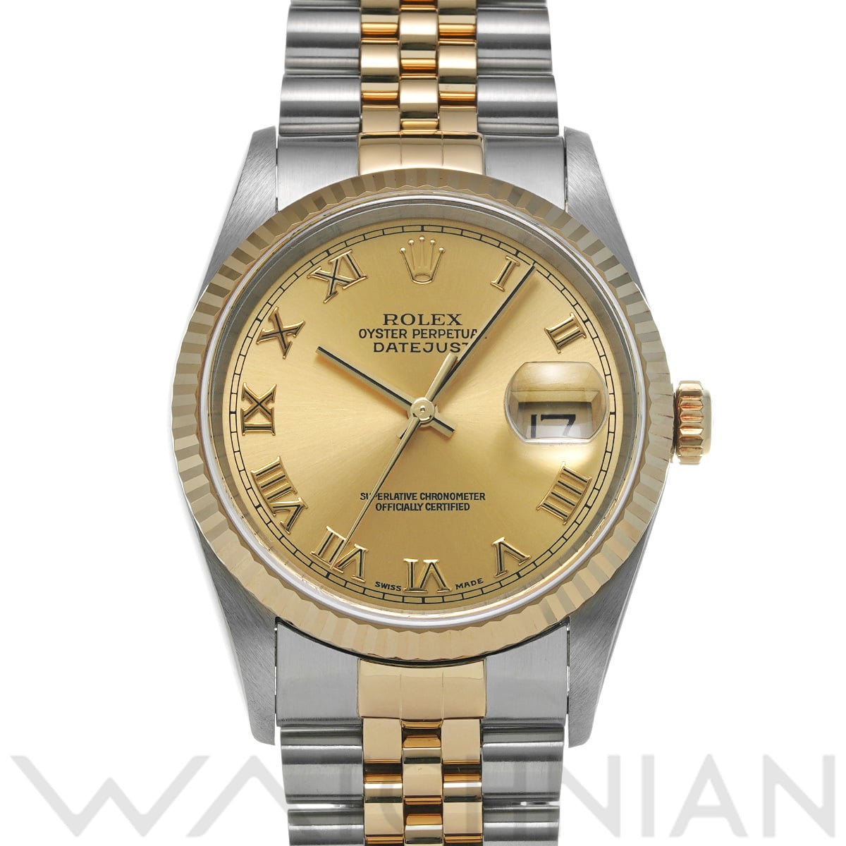 ロレックス デイトジャスト 16233 シャンパン メンズ 時計 【中古】【wristwatch】