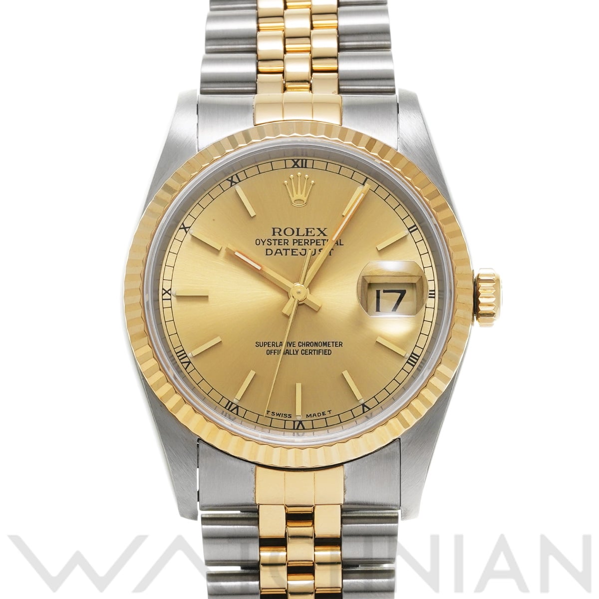 ロレックス デイトジャスト 16233 シャンパン メンズ 時計 【中古】【wristwatch】