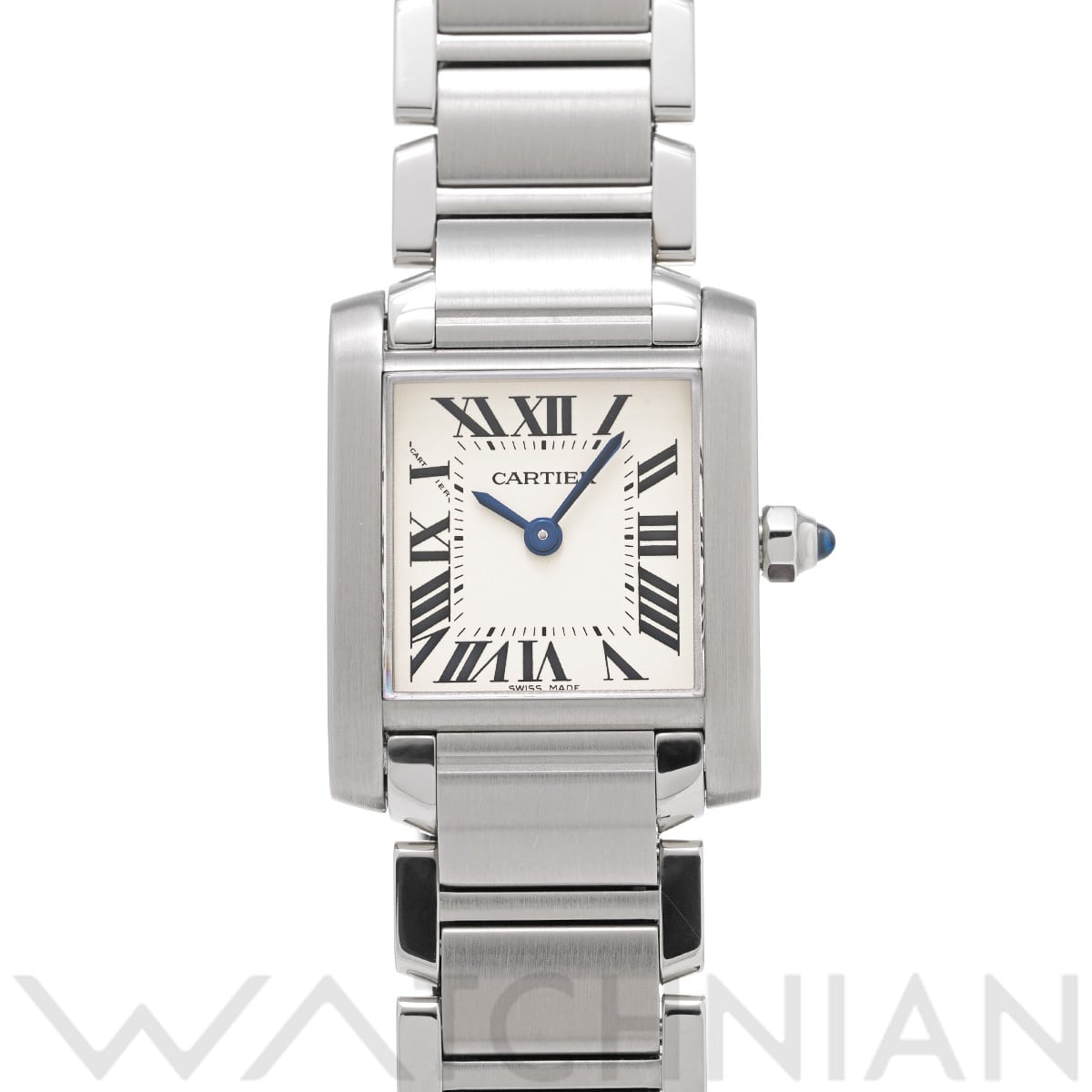 カルティエ タンクフランセーズ SM W51008Q3 シルバー レディース 時計 【中古】【wristwatch】