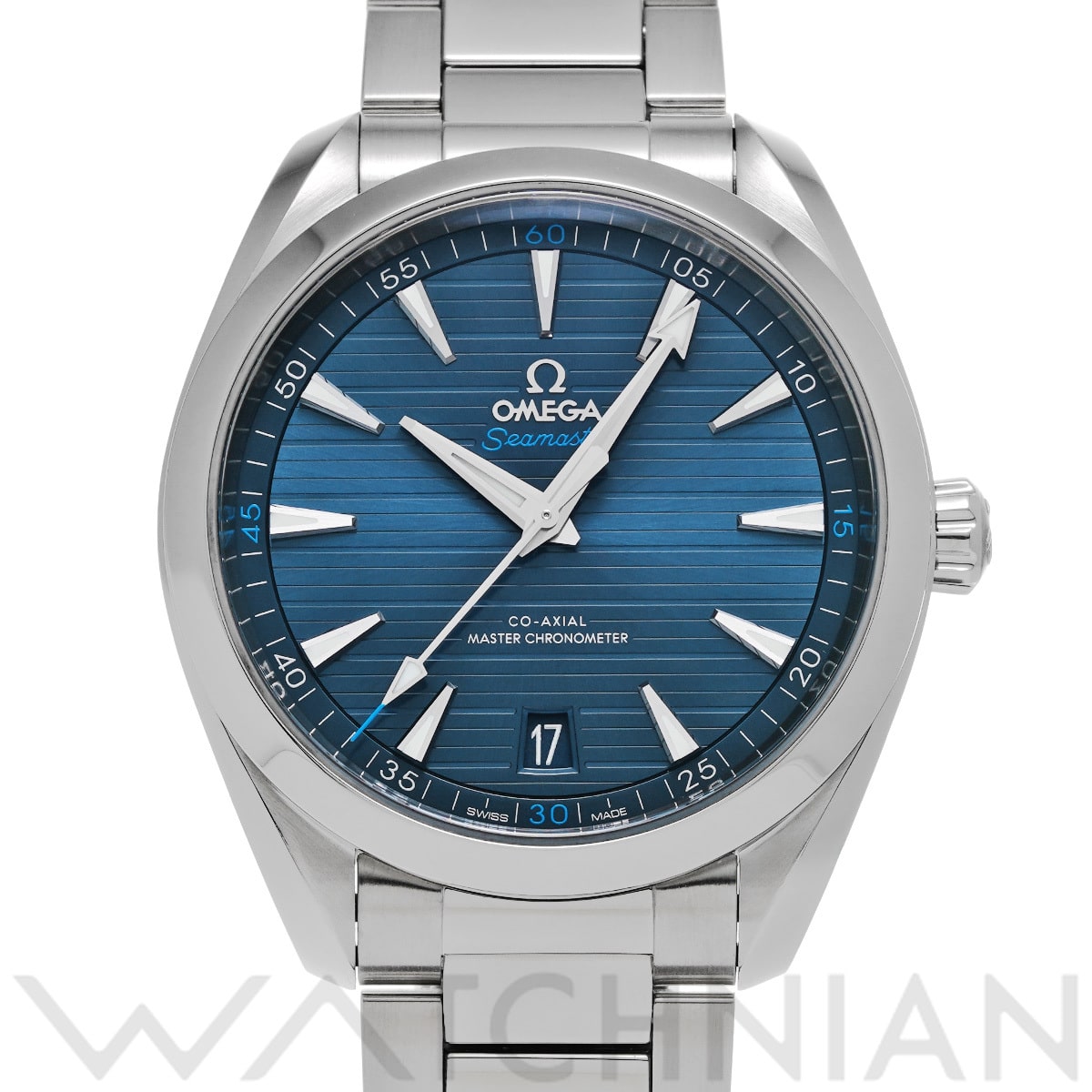 オメガ シーマスター アクアテラ コーアクシャル マスタークロノメーター 220.10.41.21.03.001 ブルー メンズ 時計 【中古】【wristwatch】
