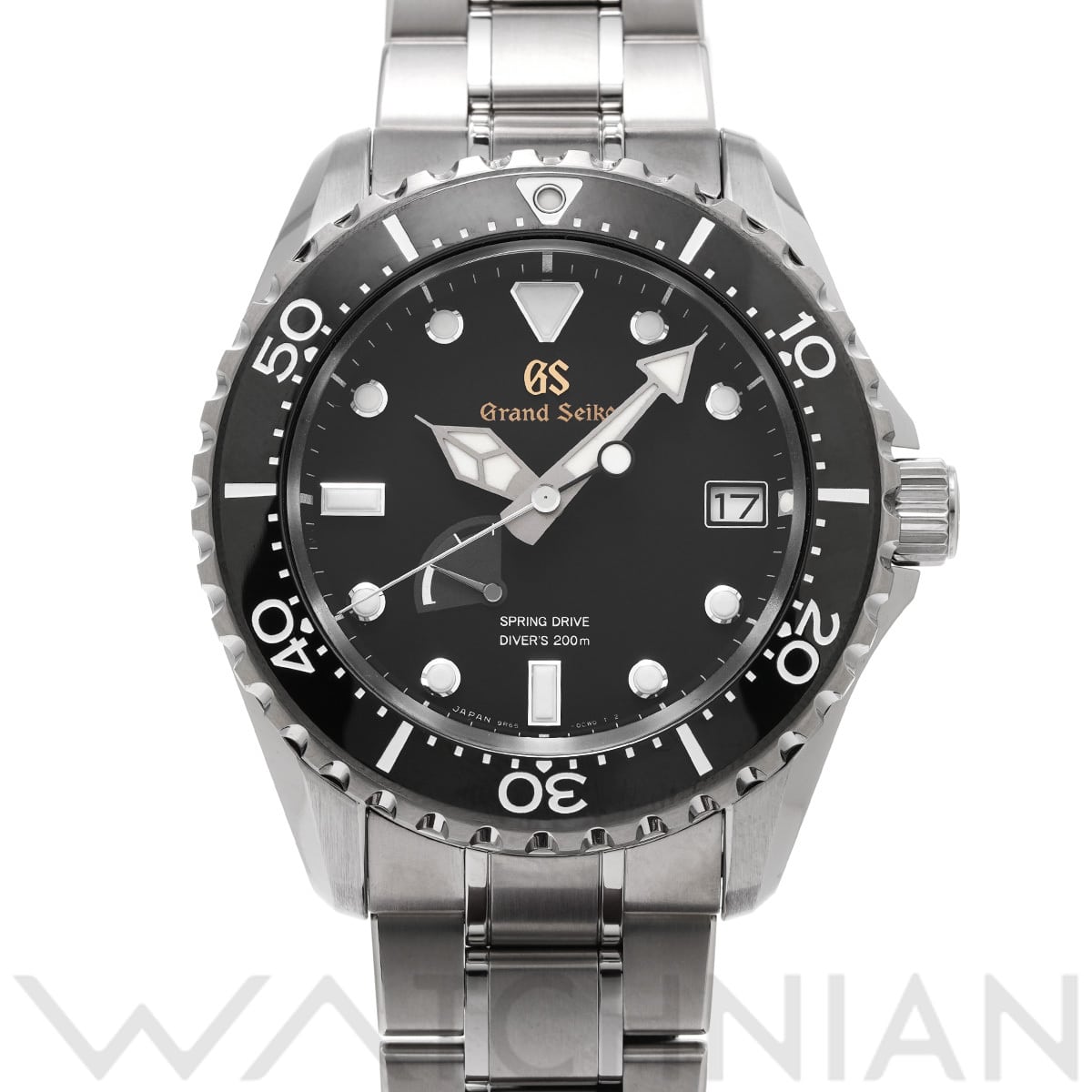グランドセイコー スポーツコレクション スプリングドライブ SBGA463 ブラック メンズ 時計 【中古】【wristwatch】