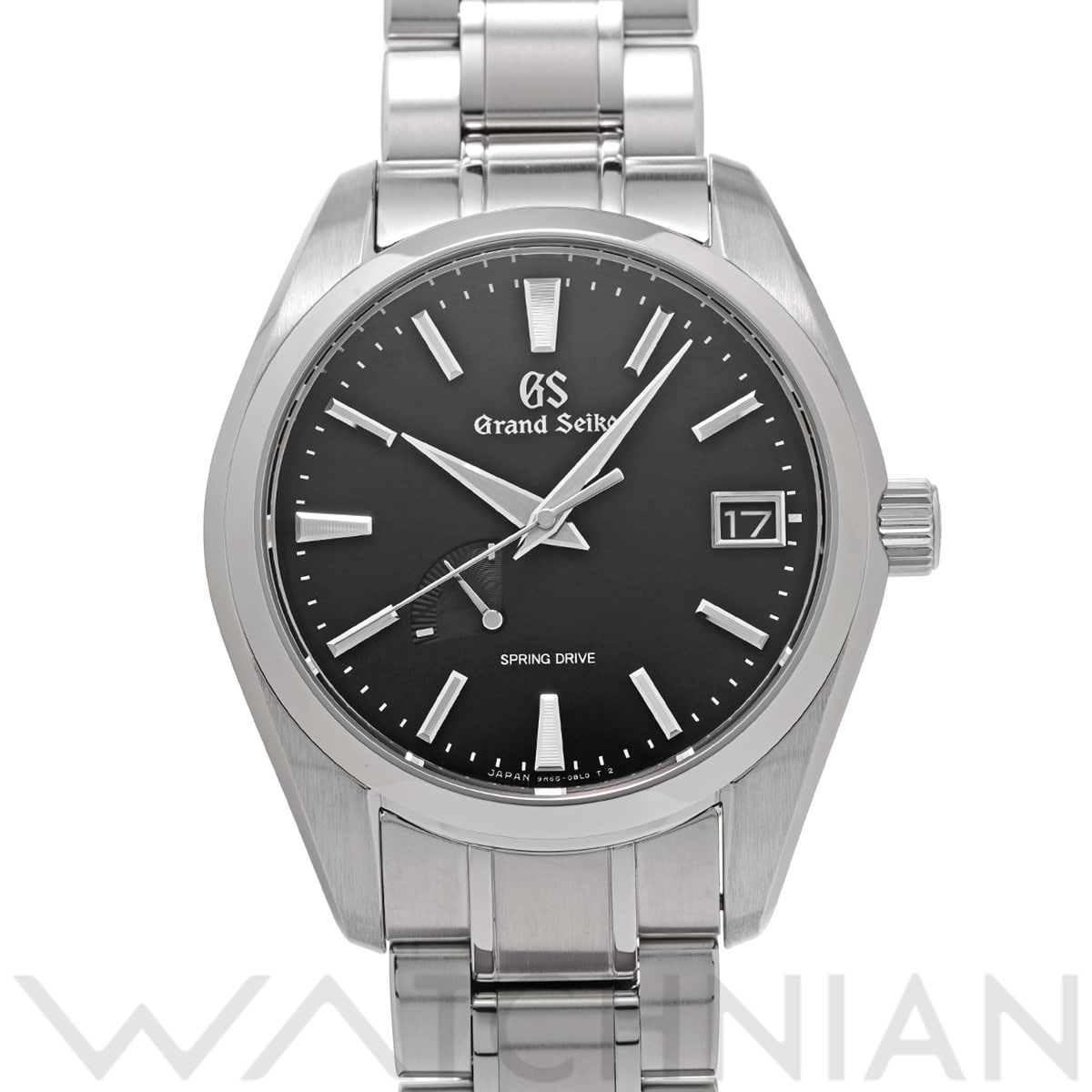 グランドセイコー ヘリテージコレクション スプリングドライブ SBGA203 ブラック メンズ 時計 【中古】【wristwatch】