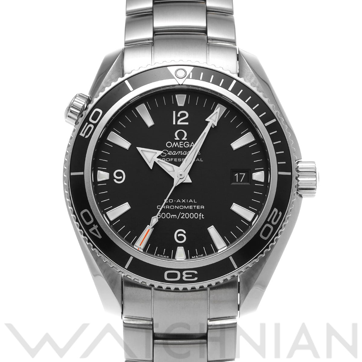 オメガ シーマスター プラネットオーシャン 600 コーアクシャル 2201.50 ブラック メンズ 時計 【中古】【wristwatch】