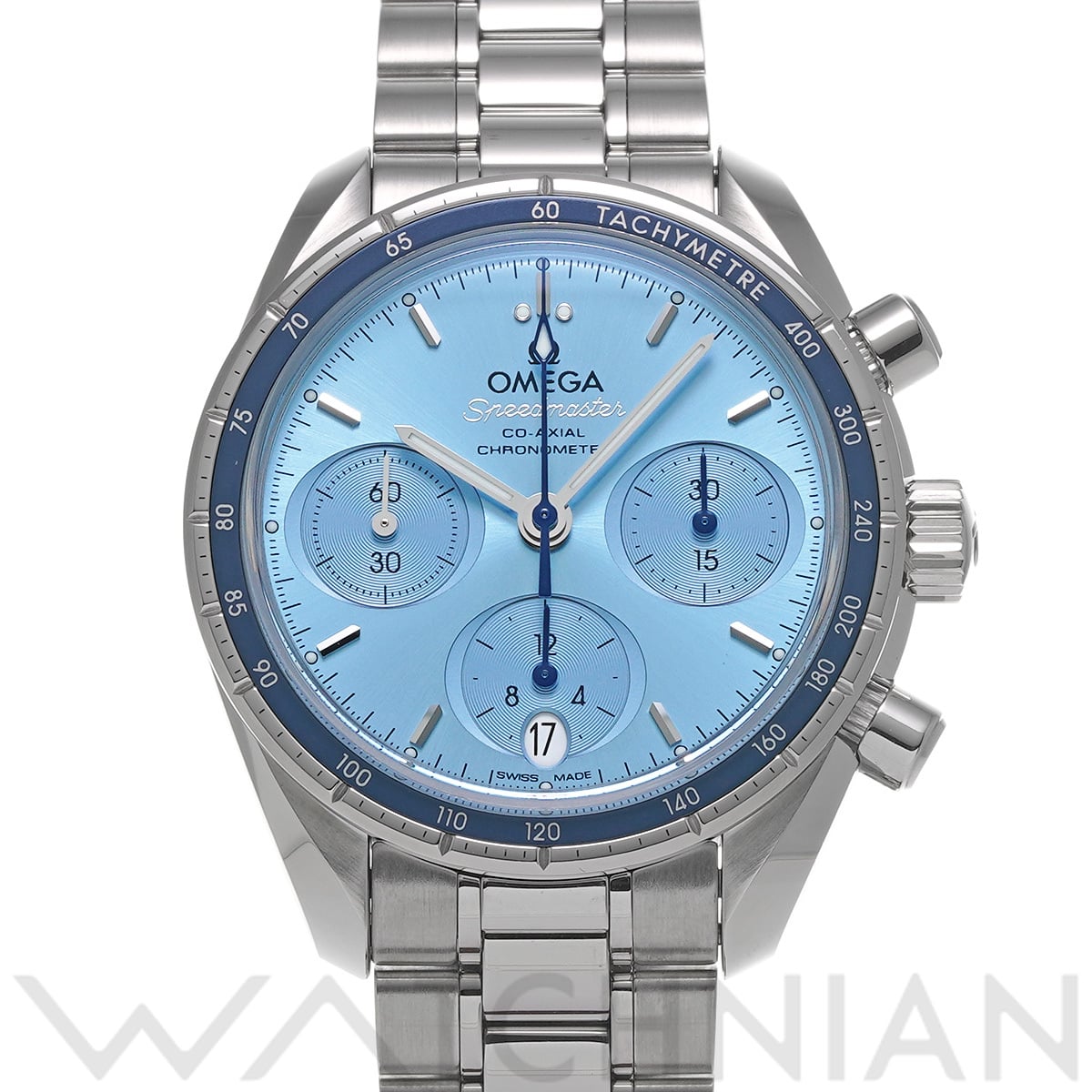 オメガ スピードマスター 38 コーアクシャル 324.30.38.50.03.001 ブルー ユニセックス 時計 【中古】【wristwatch】