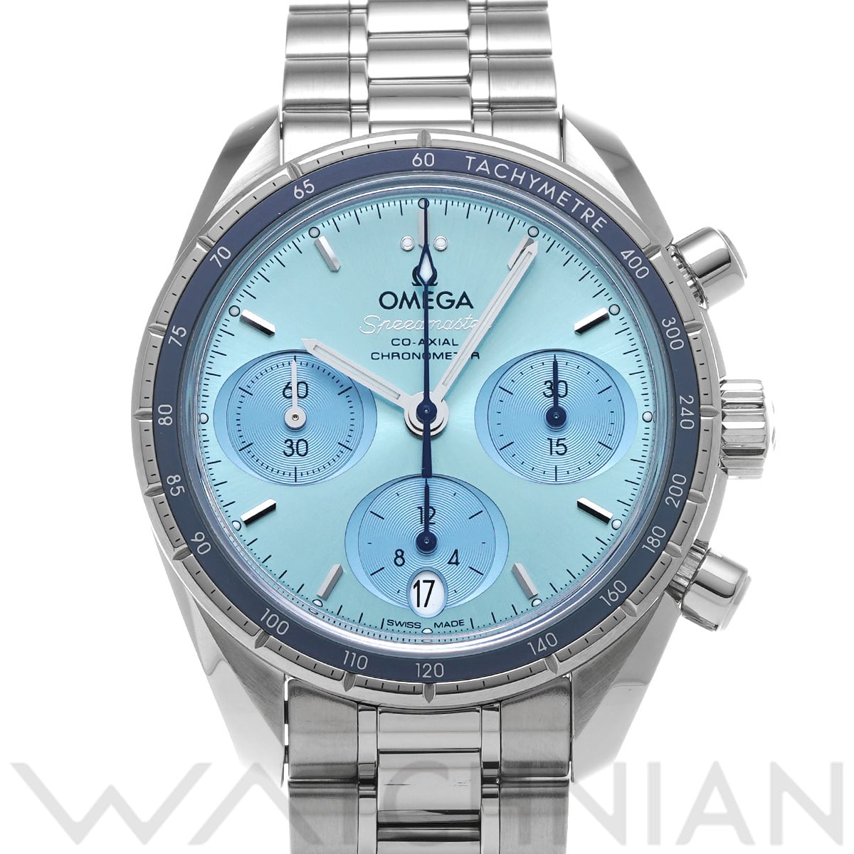 オメガ スピードマスター 38 コーアクシャル 324.30.38.50.03.001 ブルー ユニセックス 時計 【中古】【wristwatch】