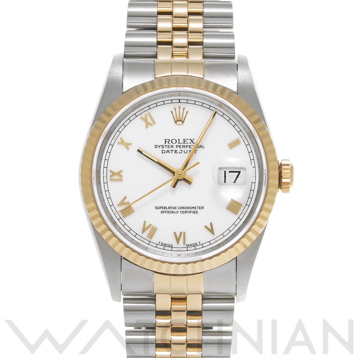 ロレックス デイトジャスト 16233 ホワイト メンズ 時計 【中古】【wristwatch】