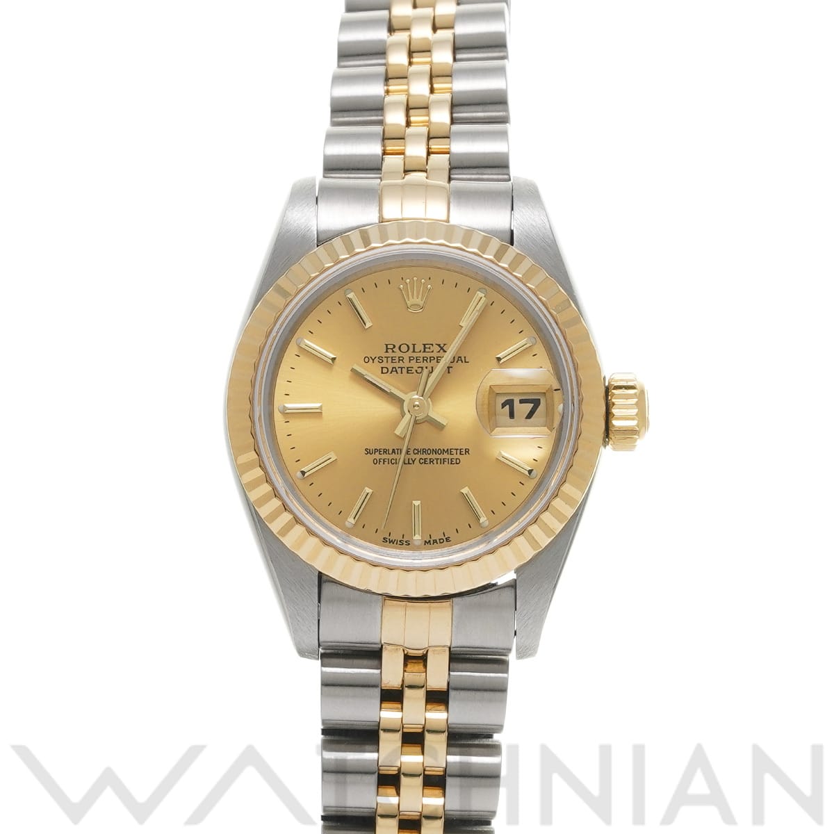 ロレックス デイトジャスト 69173 シャンパン レディース 時計 【中古】【wristwatch】