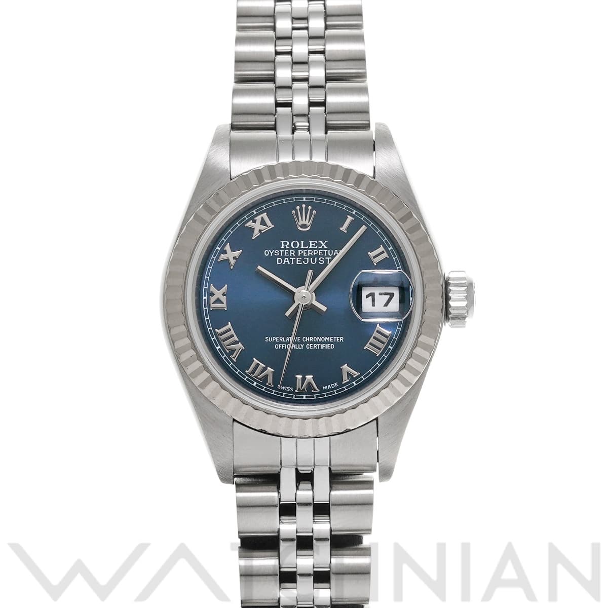 ロレックス デイトジャスト 79174 ブルー レディース 時計 【中古】【wristwatch】