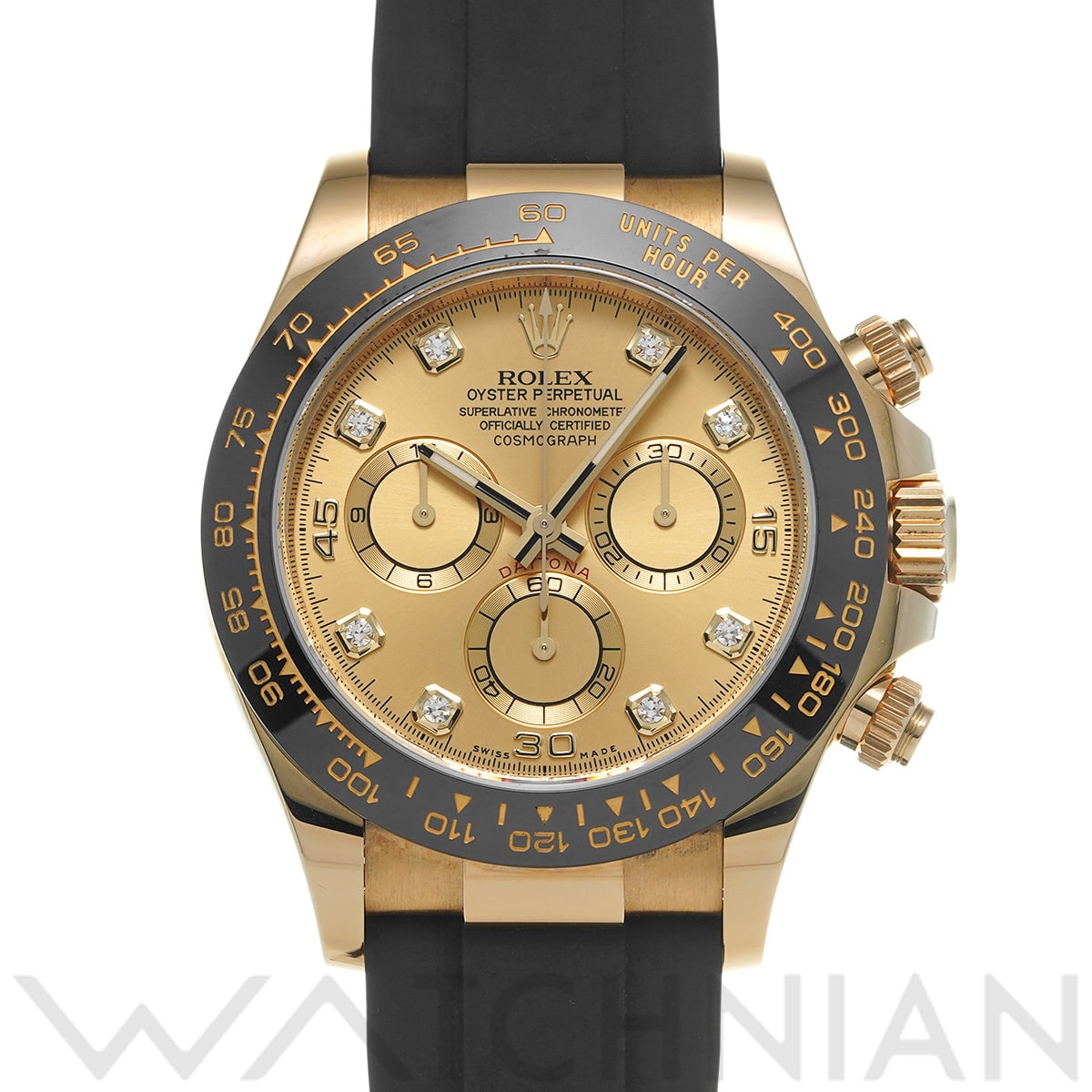 ロレックス コスモグラフ デイトナ 116518LNG シャンパン/ダイヤモンド メンズ 時計 【中古】【wristwatch】