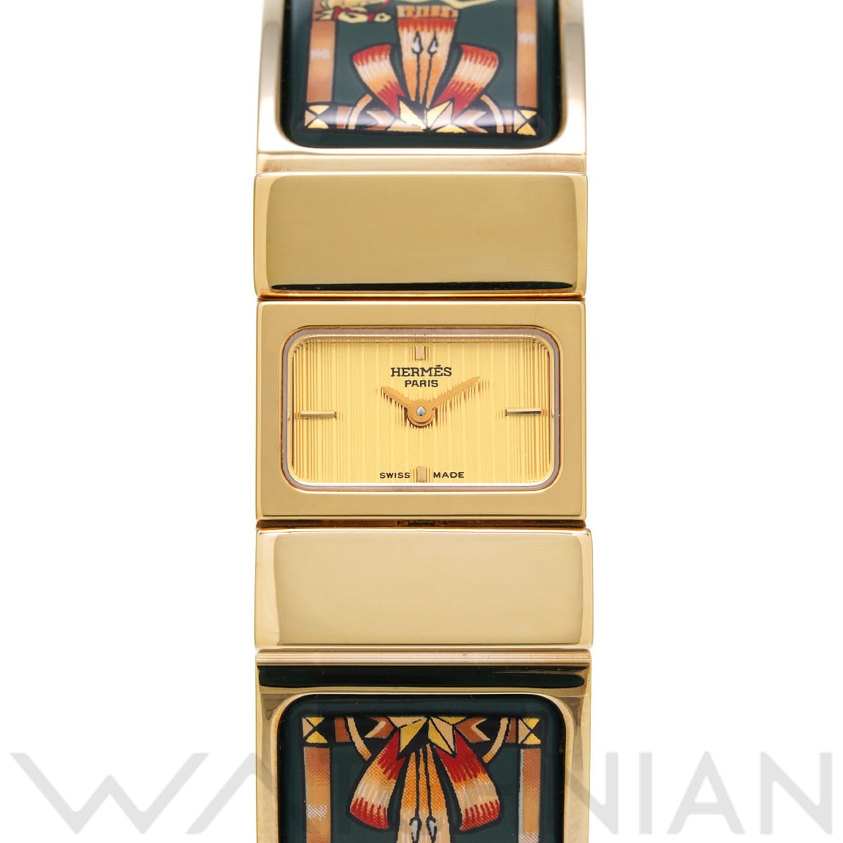 エルメス ロケ L01.201 シャンパン レディース 時計 【中古】【wristwatch】