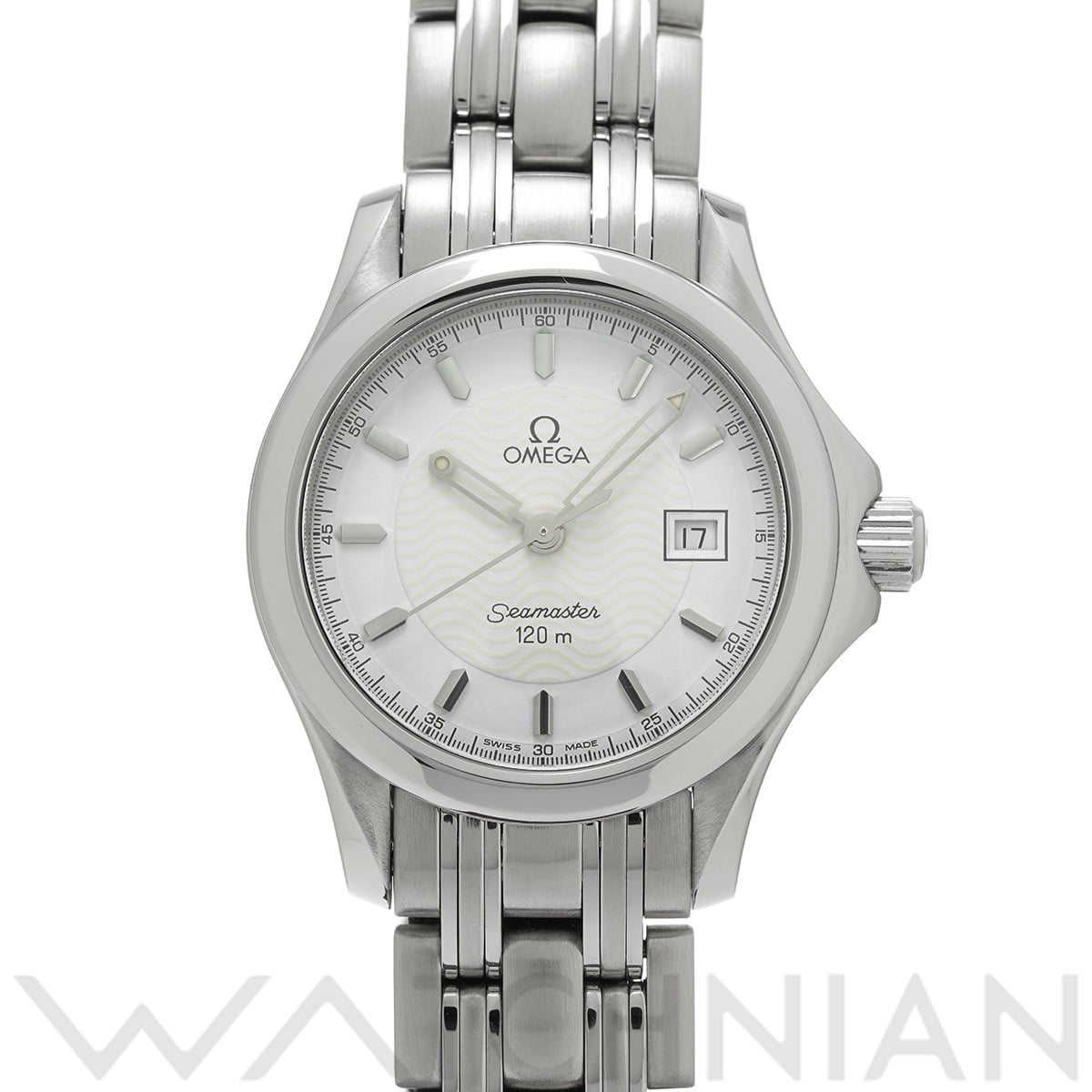 オメガ シーマスター 120 クォーツ 2571.21 ホワイト レディース 時計 【中古】【wristwatch】