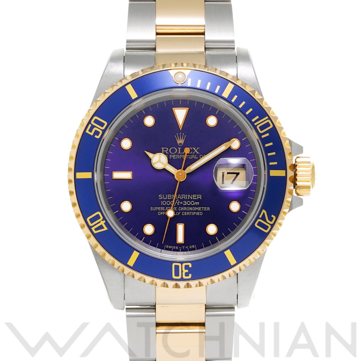 ロレックス サブマリーナ デイト 16613 ブルー メンズ 時計 【中古】【wristwatch】