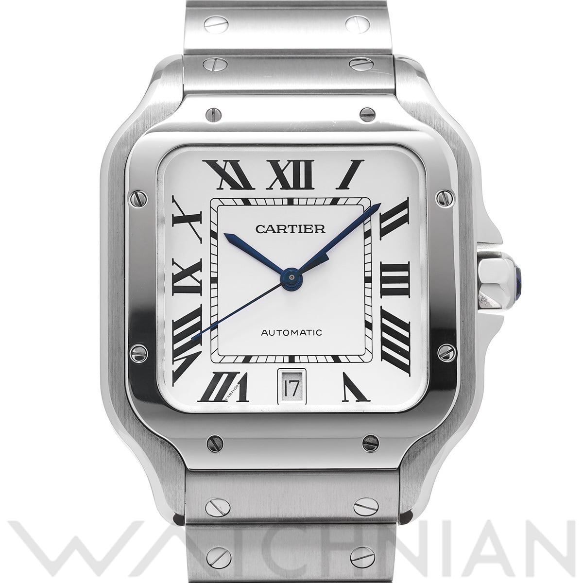 カルティエ サントス ドゥ カルティエ LM WSSA0009 シルバー メンズ 時計 【中古】【wristwatch】
