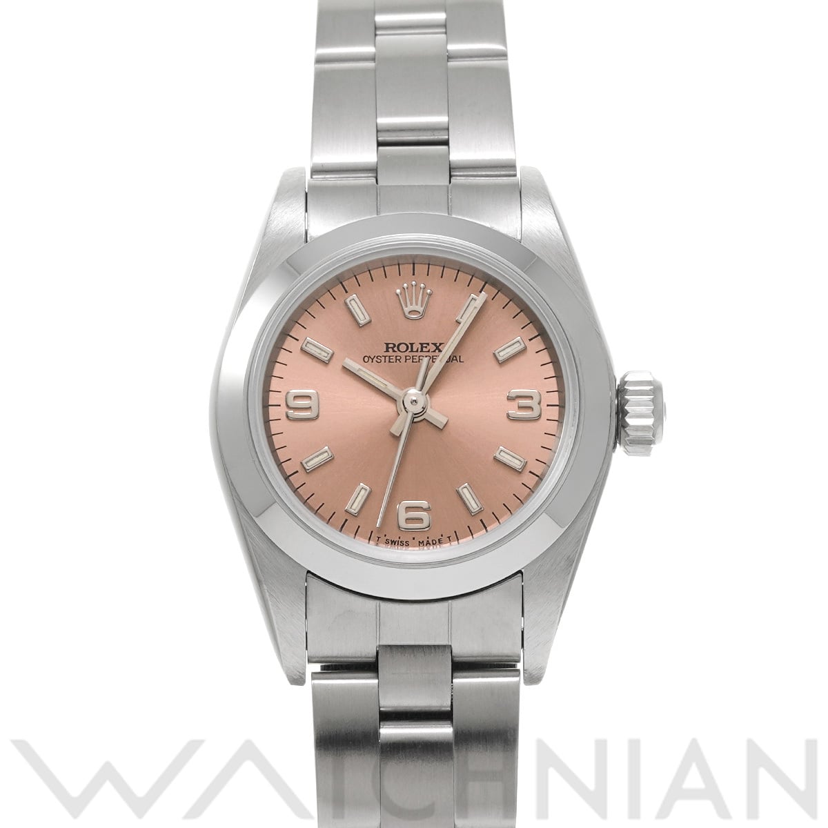 ロレックス オイスターパーペチュアル 67180 ピンク レディース 時計 【中古】【wristwatch】