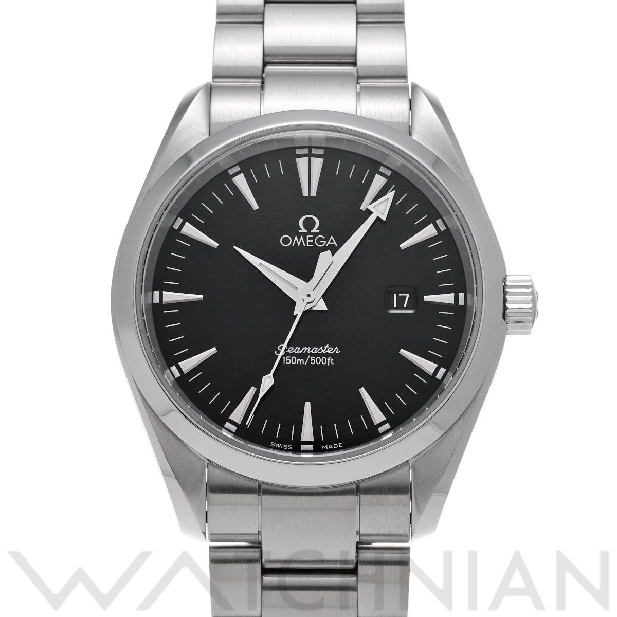 オメガ シーマスター アクアテラ クォーツ 2517.50 ブラック メンズ 時計 【中古】【wristwatch】