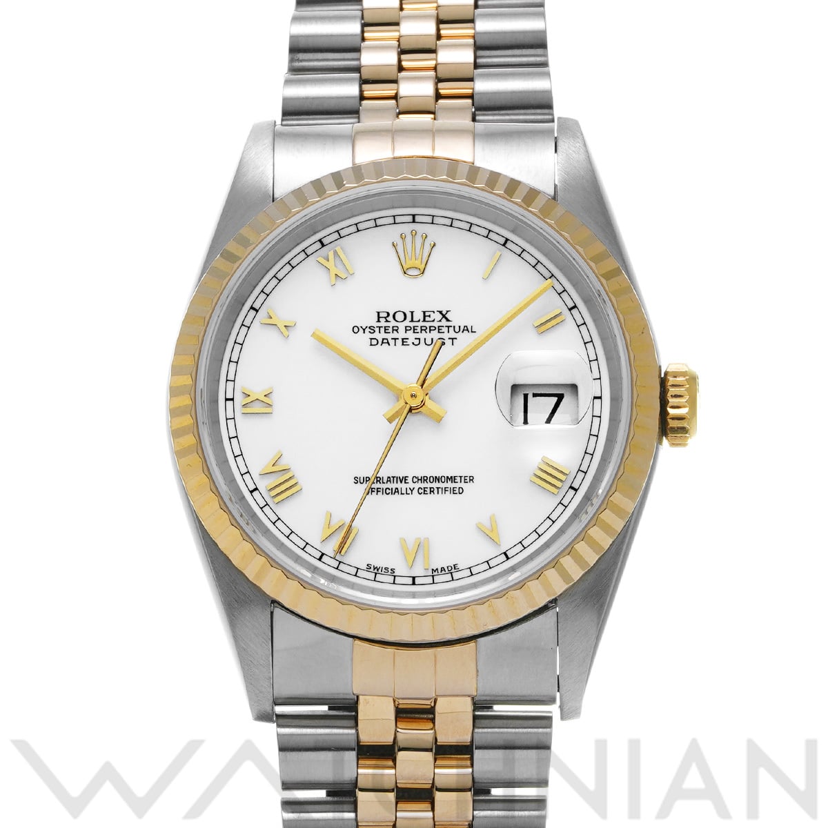 ロレックス デイトジャスト 16233 ホワイト メンズ 時計 【中古】【wristwatch】