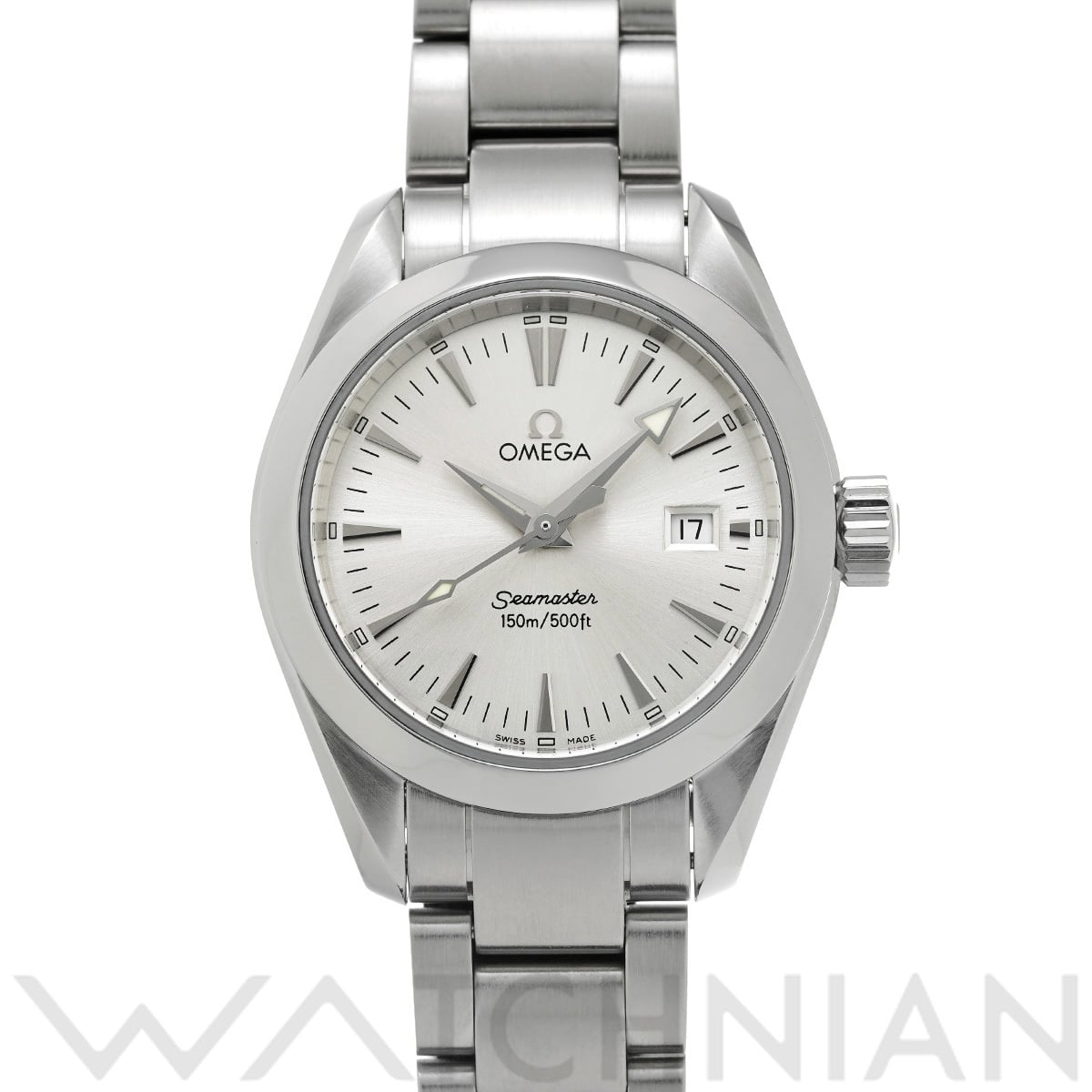 オメガ シーマスター アクアテラ クォーツ 2577.30 シルバー レディース 時計 【中古】【wristwatch】