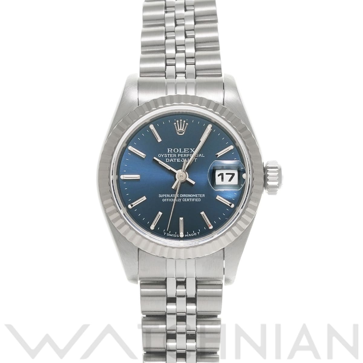 ロレックス デイトジャスト 69174 ブルー レディース 時計 【中古】【wristwatch】