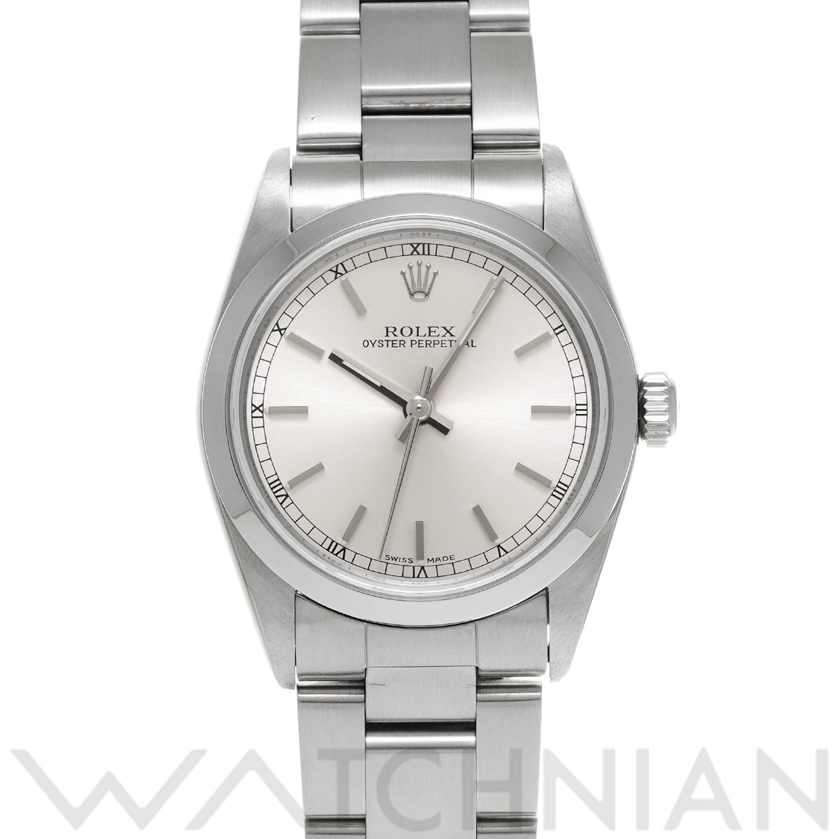 ロレックス オイスターパーペチュアル 77080 シルバー ユニセックス 時計 【中古】【wristwatch】