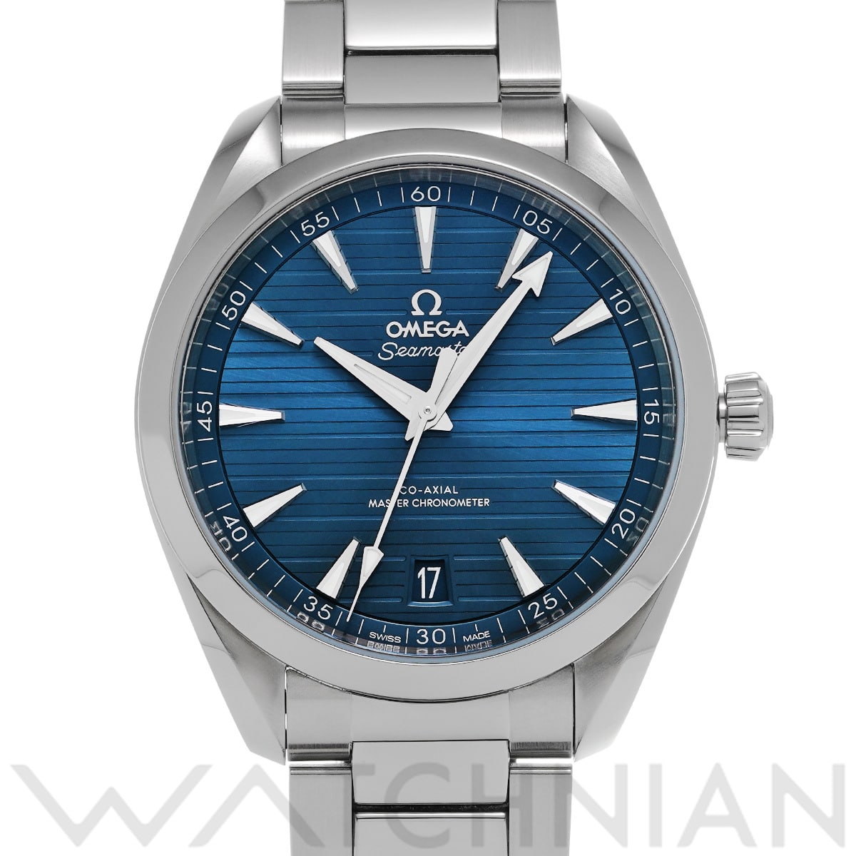 オメガ シーマスター アクアテラ コーアクシャル マスタークロノメーター 220.10.41.21.03.001 ブルー メンズ 時計 【中古】【wristwatch】