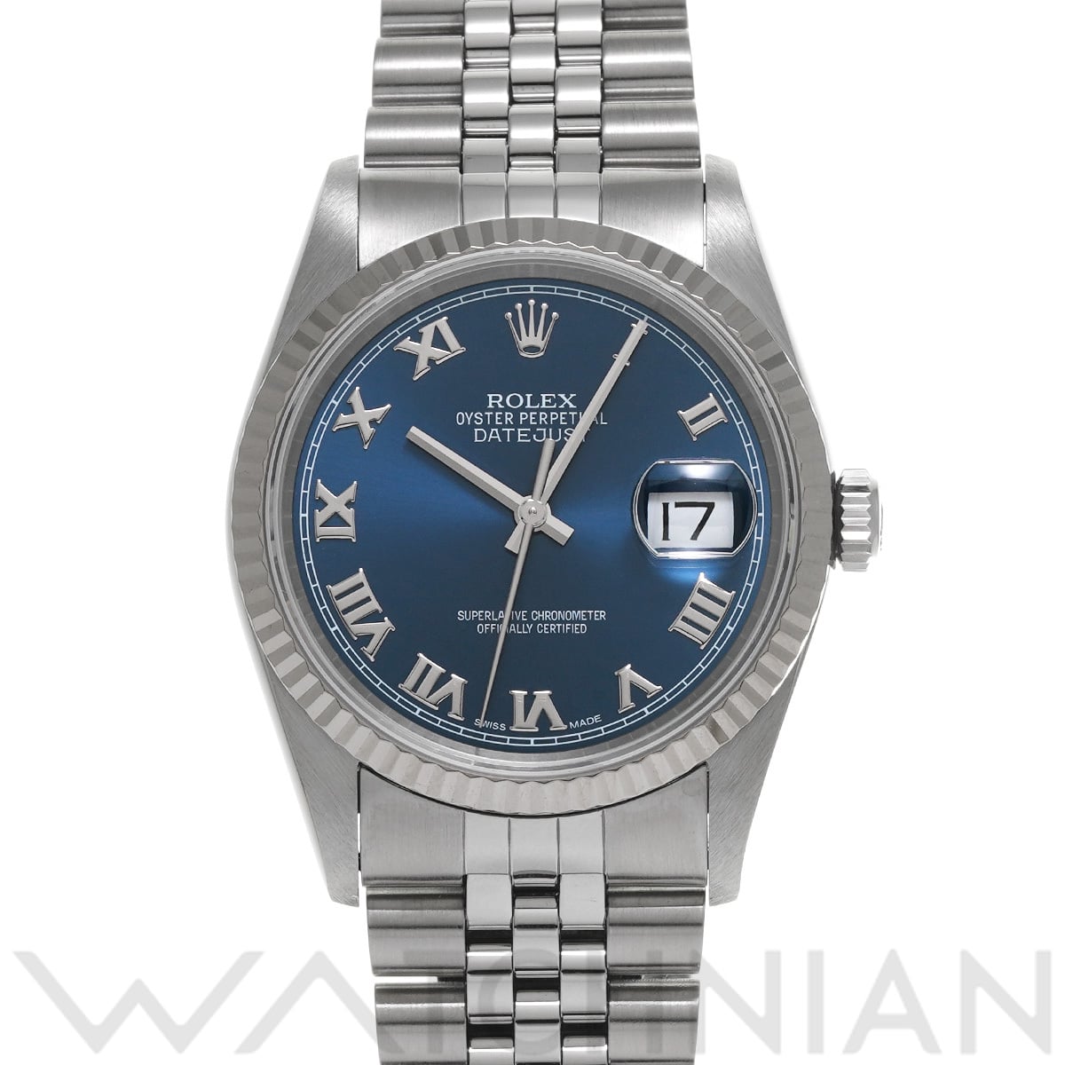 ロレックス デイトジャスト 16234 ブルー メンズ 時計 【中古】【wristwatch】