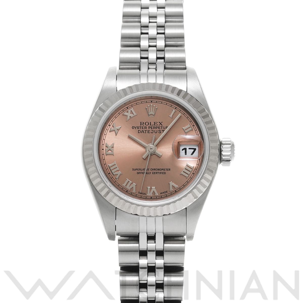 ロレックス デイトジャスト 79174 ピンク レディース 時計 【中古】【wristwatch】