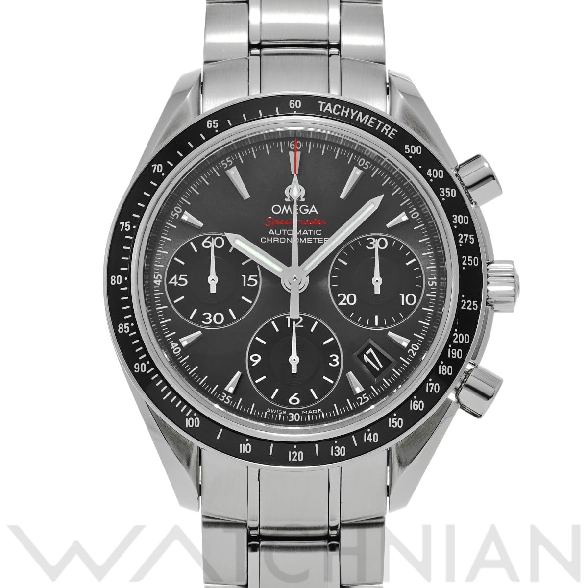 オメガ スピードマスター デイト 323.30.40.40.06.001 グレー/ブラック メンズ 時計 【中古】【wristwatch】