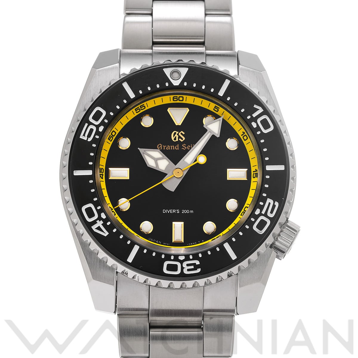 グランドセイコー スポーツコレクション 9Fクォーツ タフGS ダイバーズ SBGX339 ブラック メンズ 時計 【中古】【wristwatch】