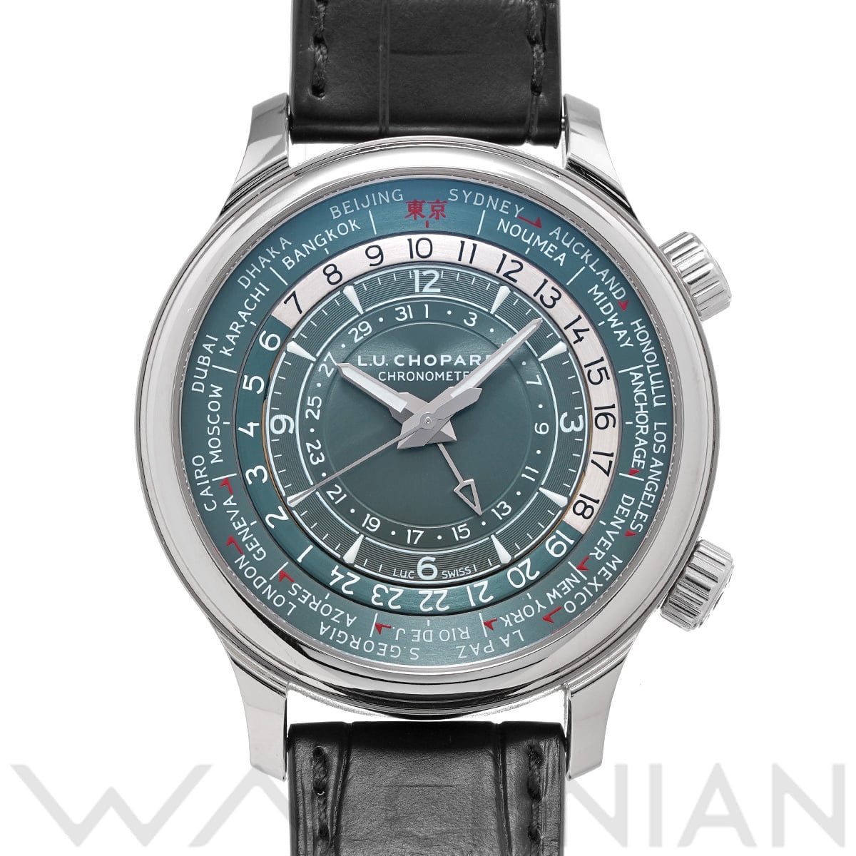 ショパール L.U.C タイム トラベラーワン 161942-9002 グレーブルー メンズ 時計 【中古】【wristwatch】