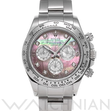 ロレックス コスモグラフ デイトナ 116509NG ブラックシェル/ホワイトゴールドクリスタル/ダイヤモンド メンズ 時計 【中古】【wristwatch】