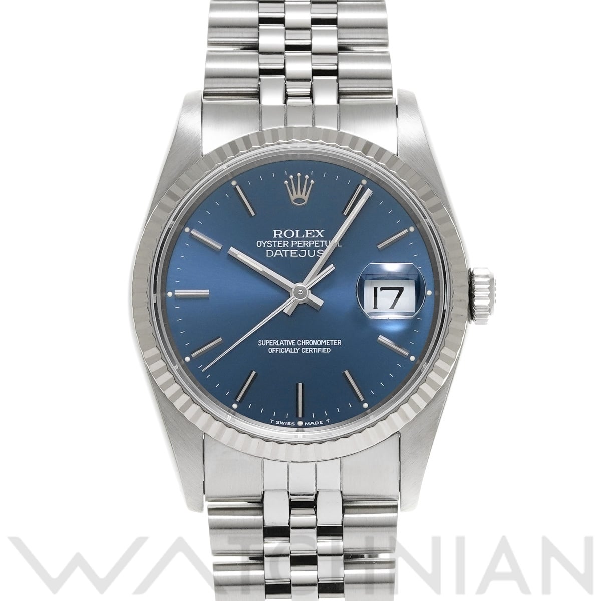 ロレックス デイトジャスト 16234 ブルー メンズ 時計 【中古】【wristwatch】